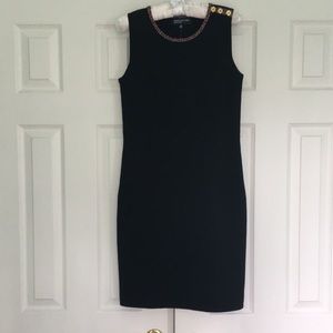 NWT Jones New York Black Sleeveless Knit Dress Size XS